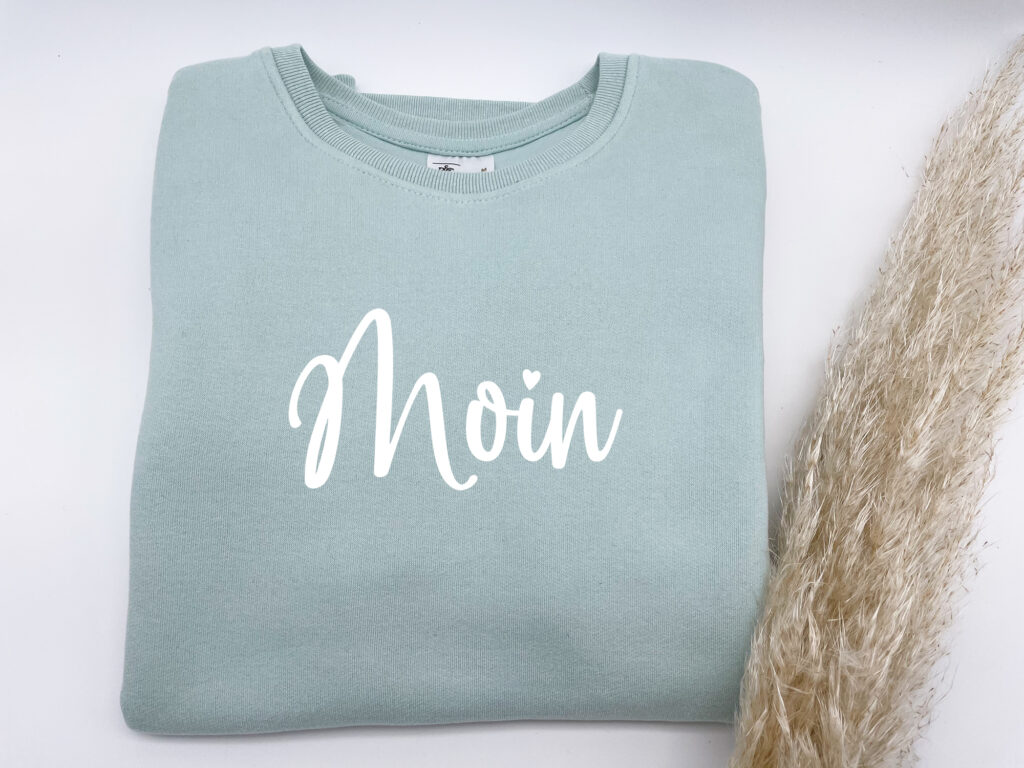Pullover für Damen "Moin" in Mint-Grün