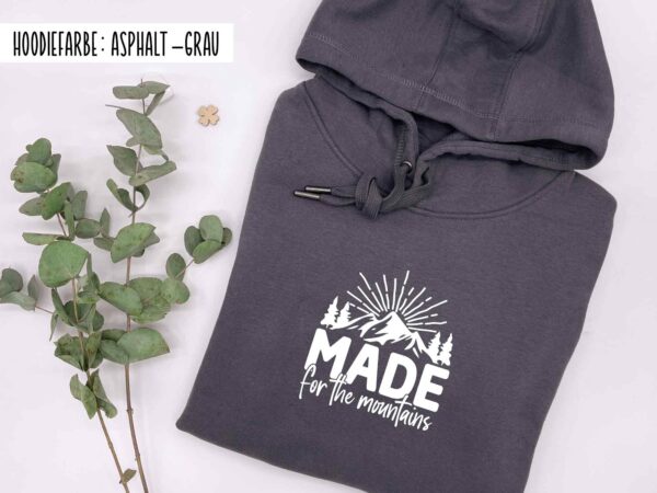 Made for the Mountains Hoodie asphalt grau Made for the Mountains Hoodie asphalt grau