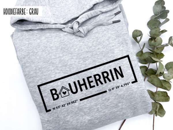 Hoodie Bauherrin Grau