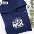Made for the Mountains Hoodie nachtblau