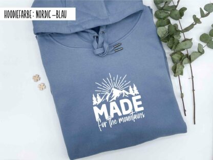Made for the Mountains Hoodie Nordic-Blau