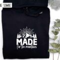 Made for the Mountains Hoodie schwarz